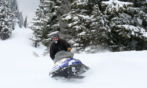 Snowmobiling